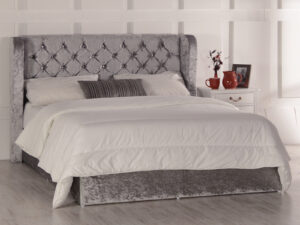 Destiny Ottoman Wing Bed - Upholstered Fabric Storage Bed Frame