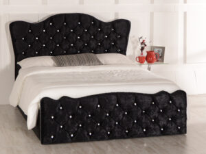 Louis Ottoman Bed - Upholstered Fabric Storage Bed Frame