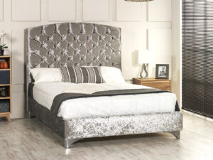 Omsk Bed Frame - Upholstered Fabric Bed Frame