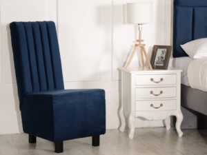 Serena  Upholstered Bedroom Chair Armless Upholstered Lounge Chair Occasional Chair