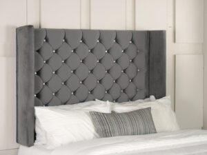Camila Wing Design Wall Fixing Headboard - Upholstered Wall Fixing Headboard Panel