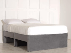 Eve Bed Base - Upholstered Fabric Bed Frame With Under Bed Storage Space
