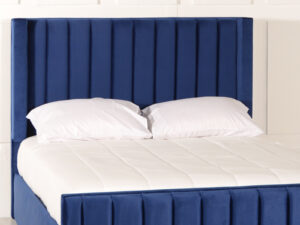 Zosia Wing design Fabric Upholstered Floor Standing Headboard