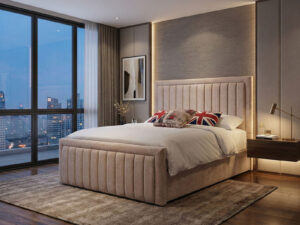 Florida Ottoman Bed High Footboard